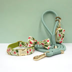 Personalized Cotton Dog Collar Leash Set