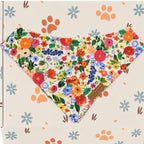 Designed Spring Floral Dog Vest Set