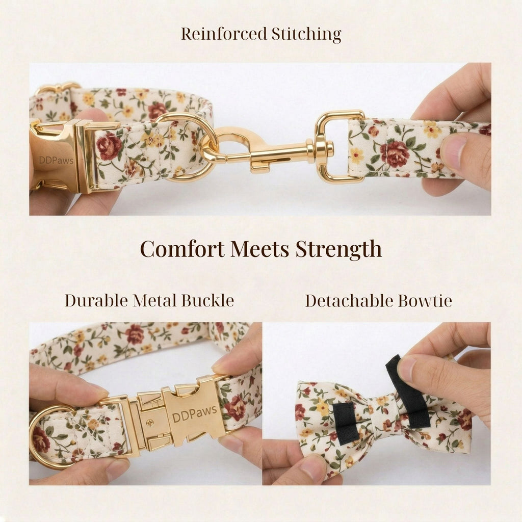 D&D Paws  Soft Ivory Blossom Floral Set
