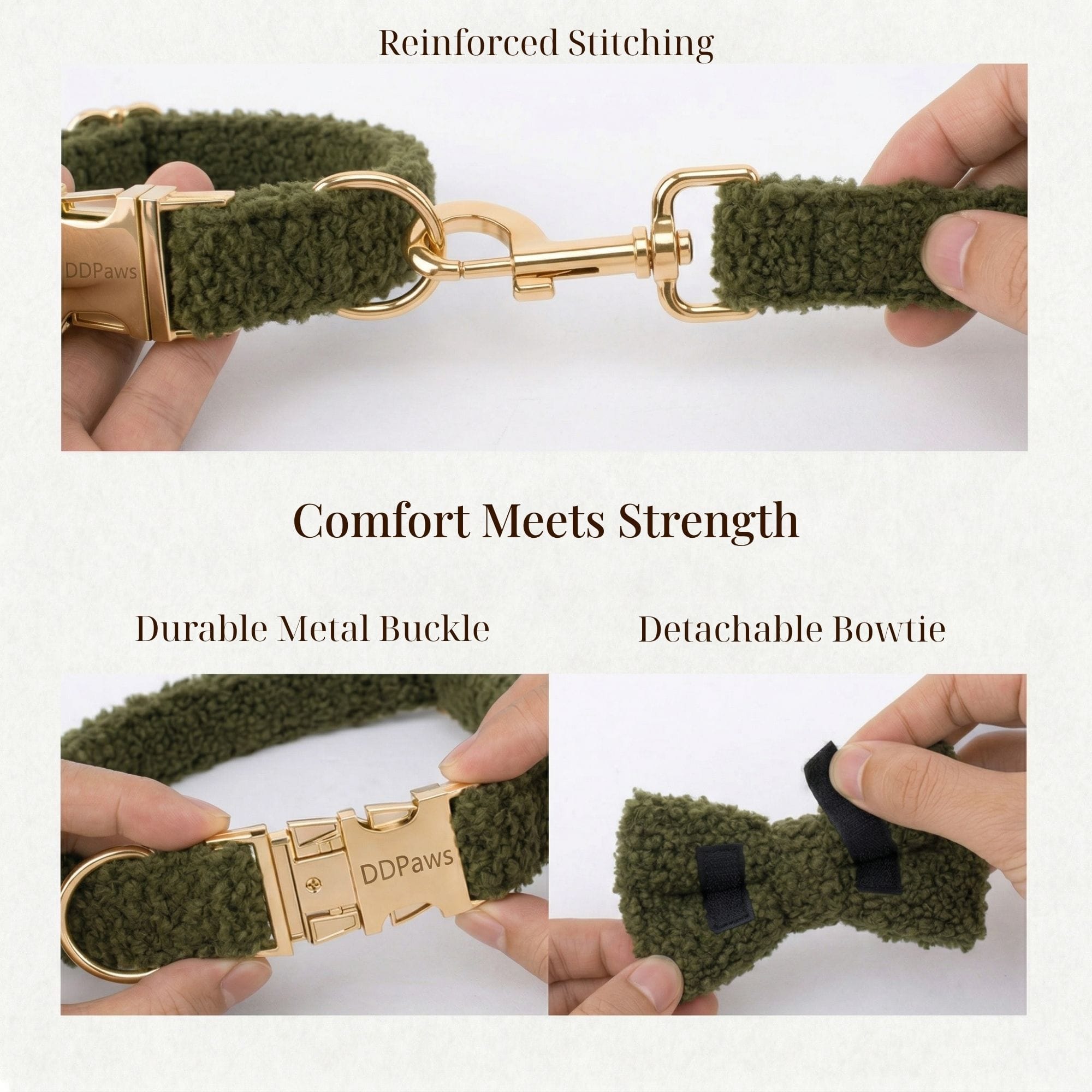 D&D Paws  Cozy Olive Teddy Set