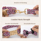 DDPaws  Pink Leopard Velvet Set