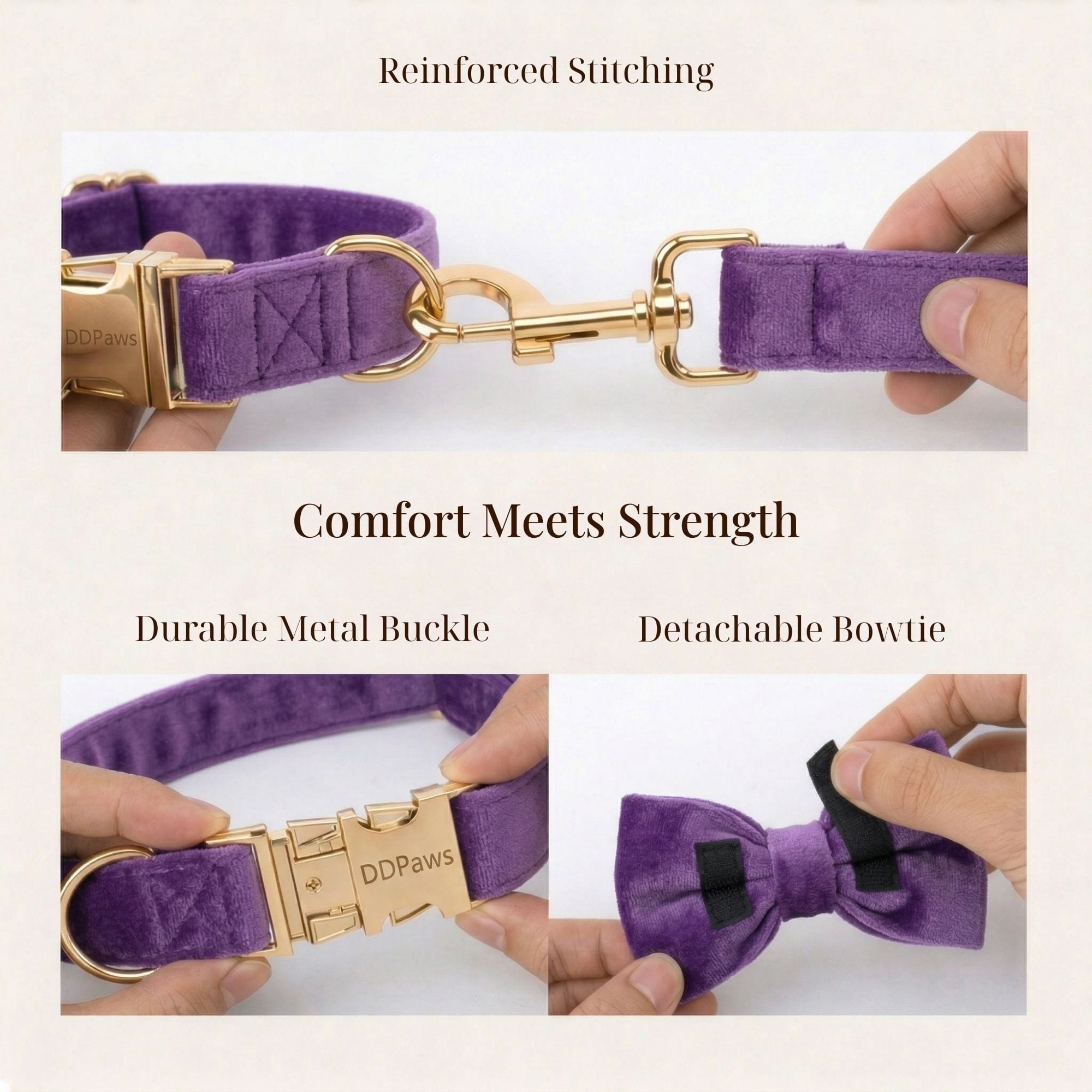 D&D Paws  Velvet Purple Set