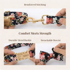 DDPaws  Black Bloom Soft Floral Set