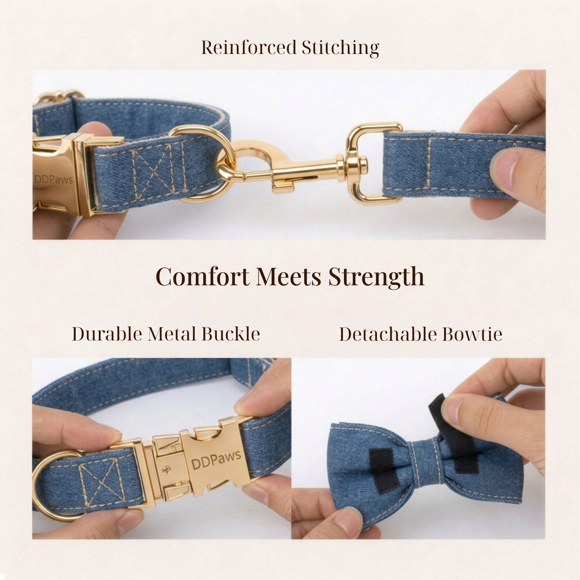 D&D Paws Blue Denim Set
