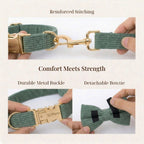 D&D Paws  Dark Green Corduroy Set