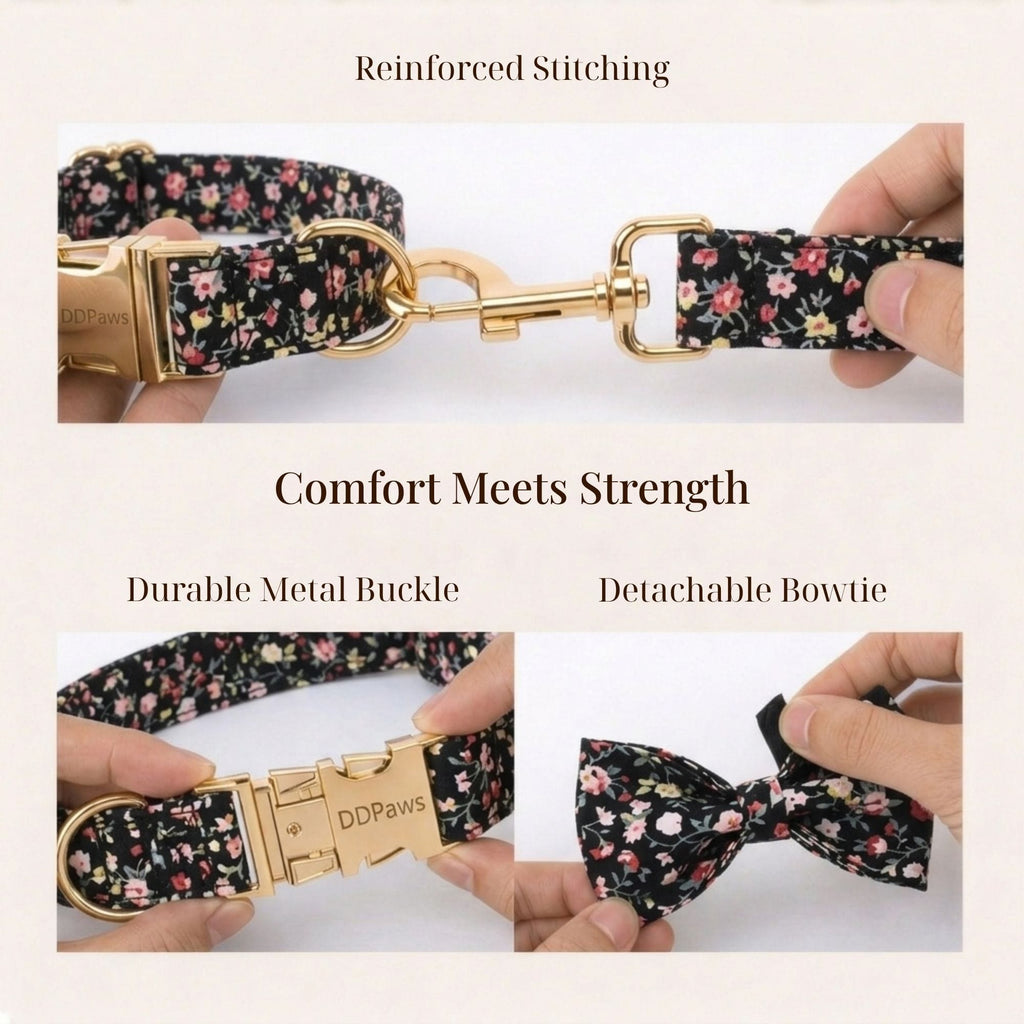 D&D Paws  Midnight Blossom Floral Set
