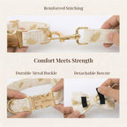 D&D Paws  Ivory Gold Leaf Velvet Set