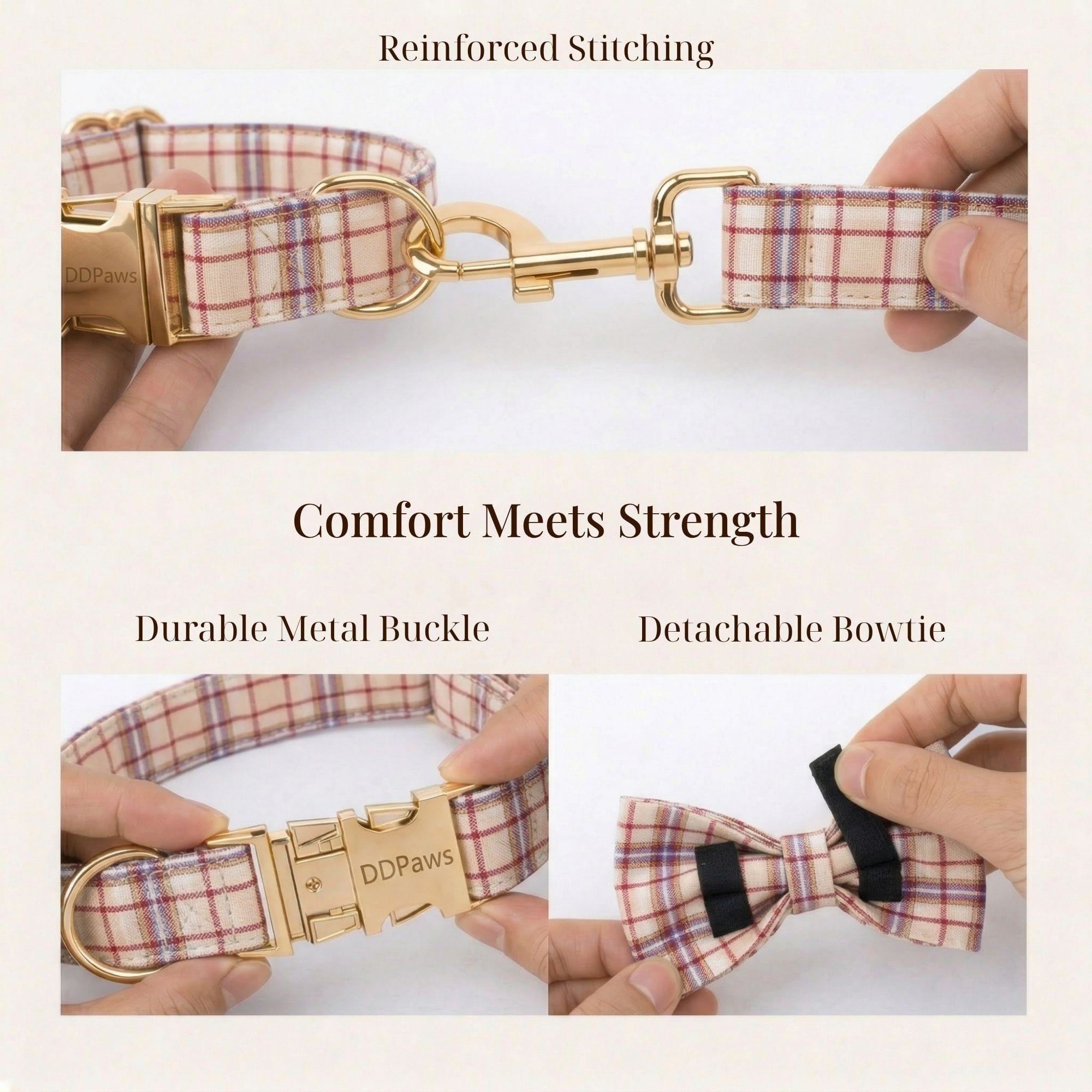 DDPaws  Barony Rose Plaid Set