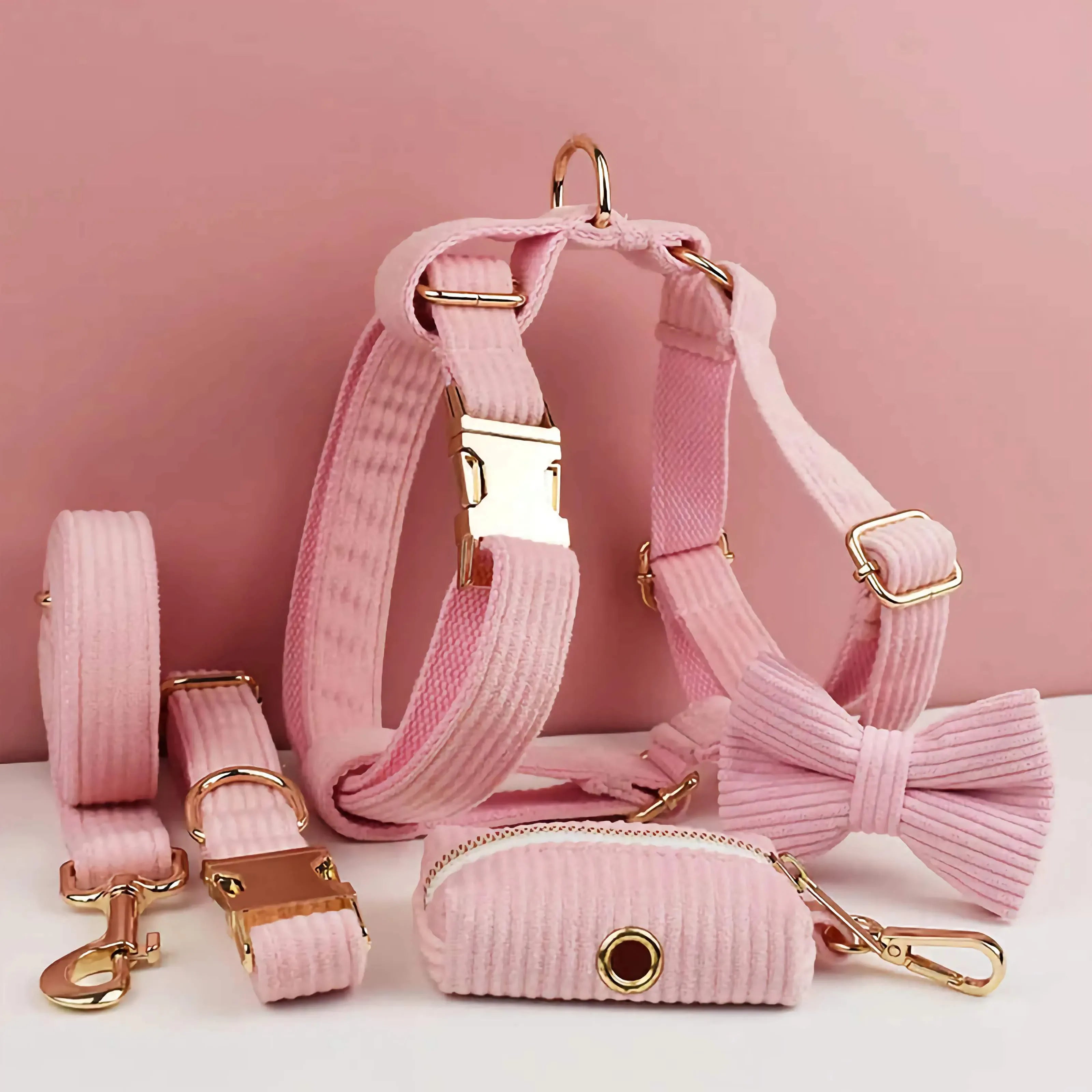 D&D Paws  Pink Corduroy - Classic Elegance Set