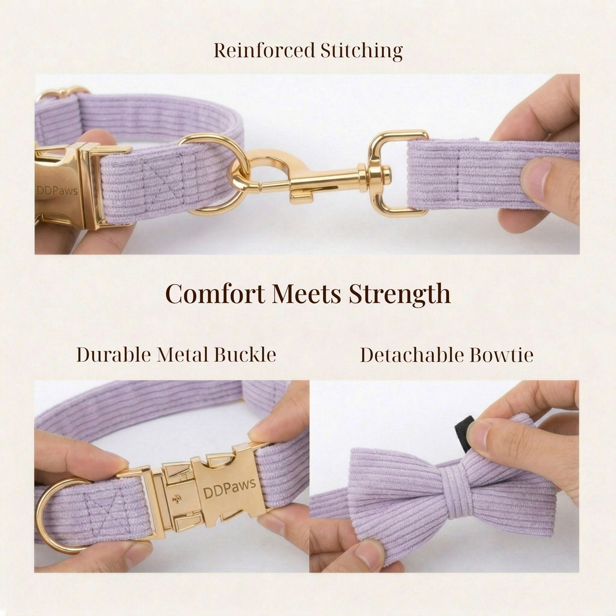 DDPaws  Lavender Mist Corduroy Set