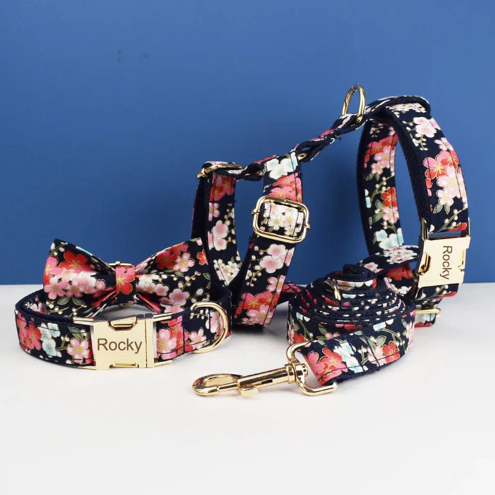 DDPaws  Personalized Soft Cotton Floral Classic Set