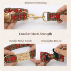 D&D Paws  Christmas Plaid Set