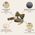 D&D Paws  Autumn Blue Plaid Set