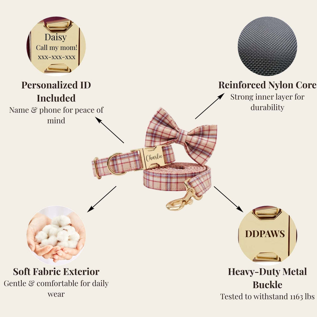 DDPaws  Barony Rose Plaid Set