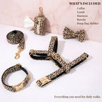 DDPaws Brown Leopard Velvet Set