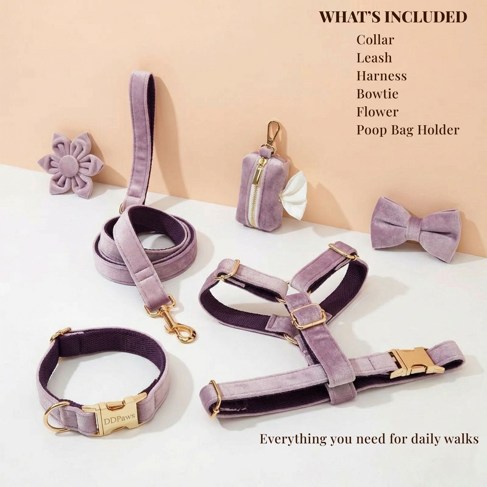 DDPaws  Deep Purple Velvet Set