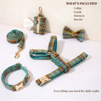 D&D Paws  Autumn Blue Plaid Set