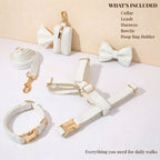 D&D Paws  White Leather Set