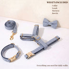 Designed Navy White Plaid Set