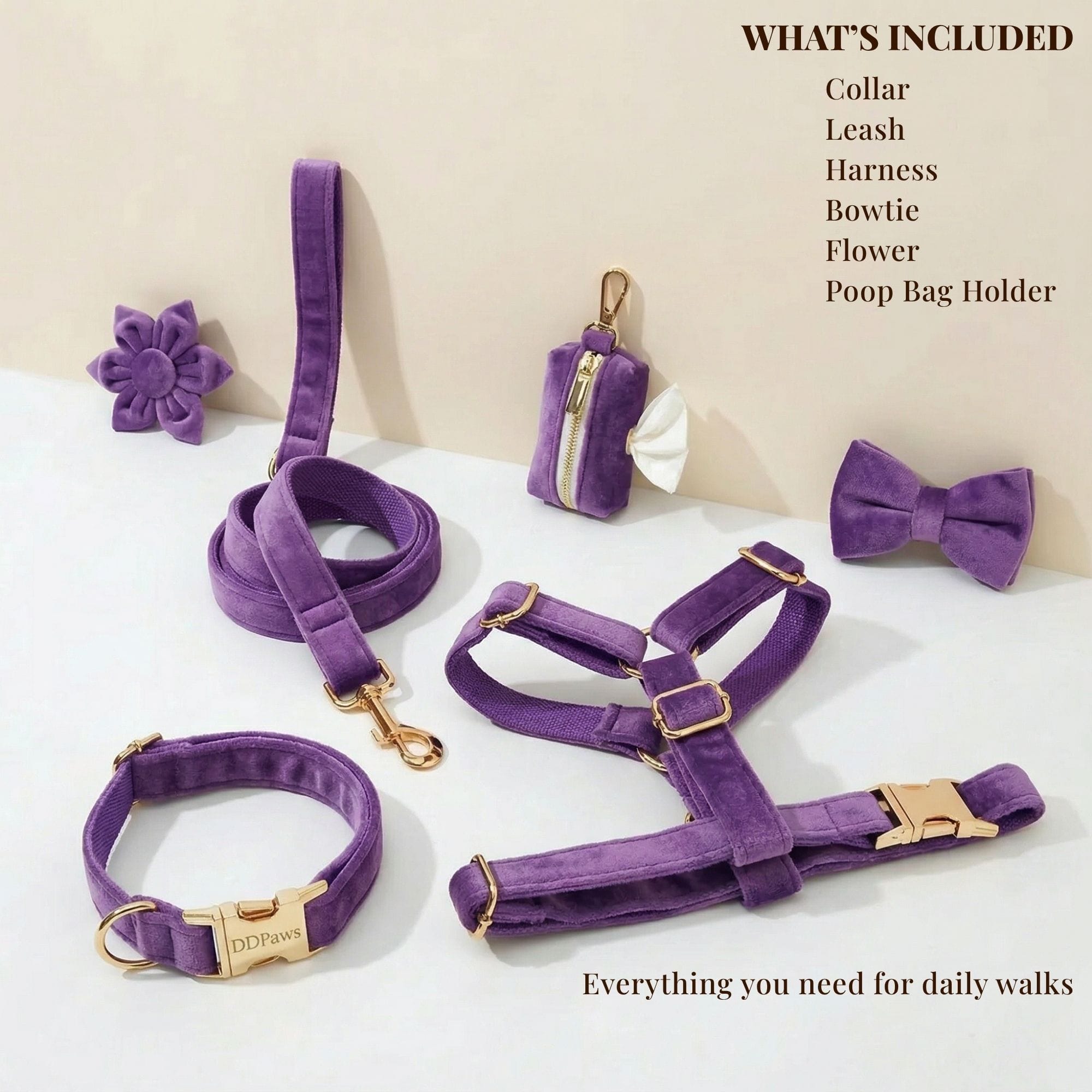 D&D Paws  Velvet Purple Set