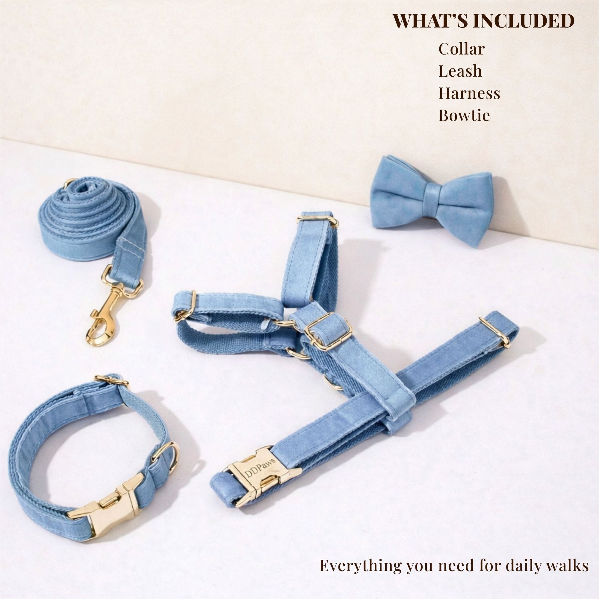 D&D Paws  Blue Denim Set
