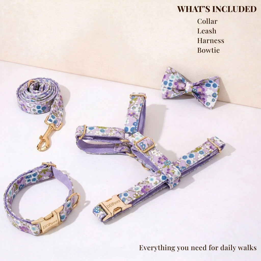 D&D Paws  Lilac Meadow Floral Set