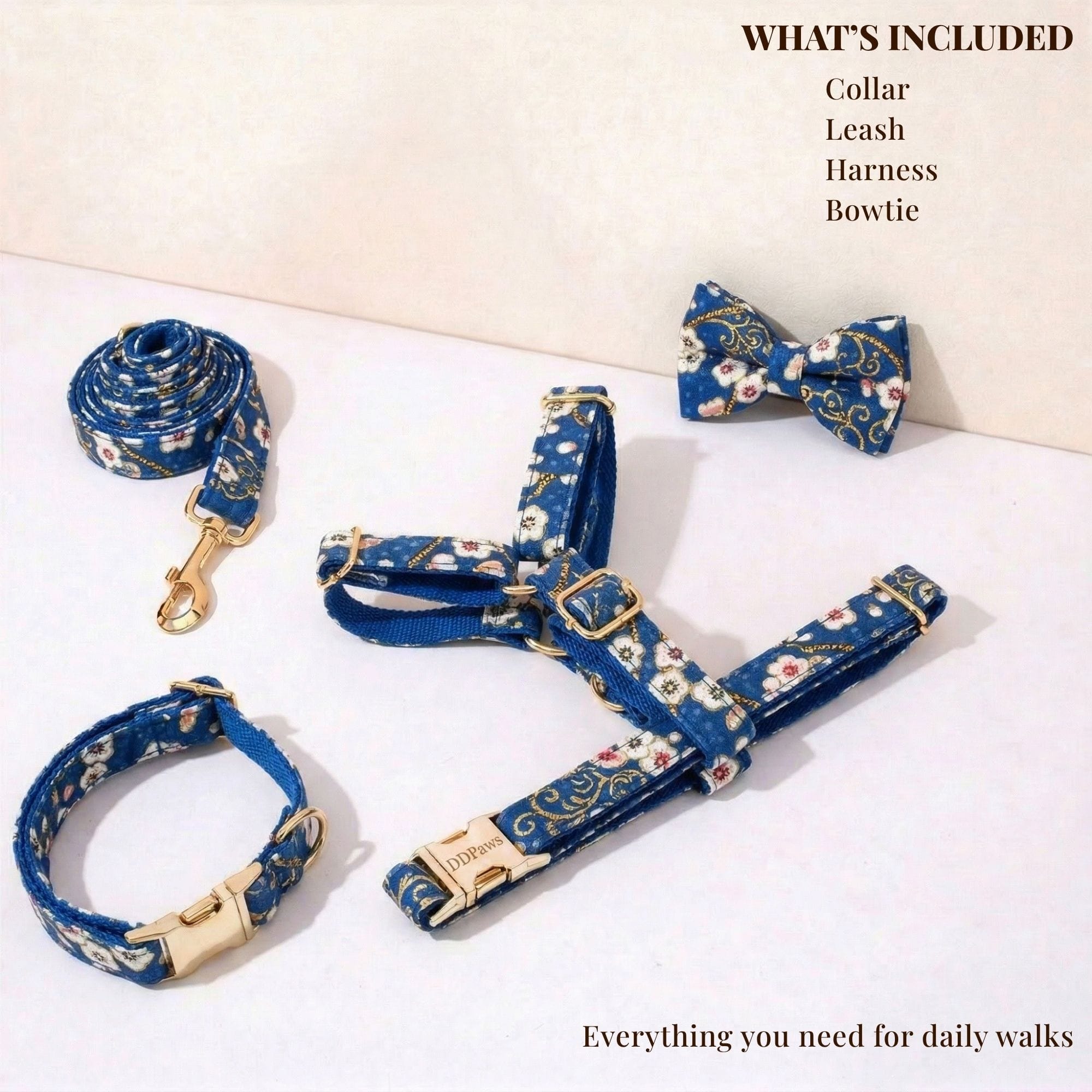 DDPaws  Blue Bloom Soft Floral Set