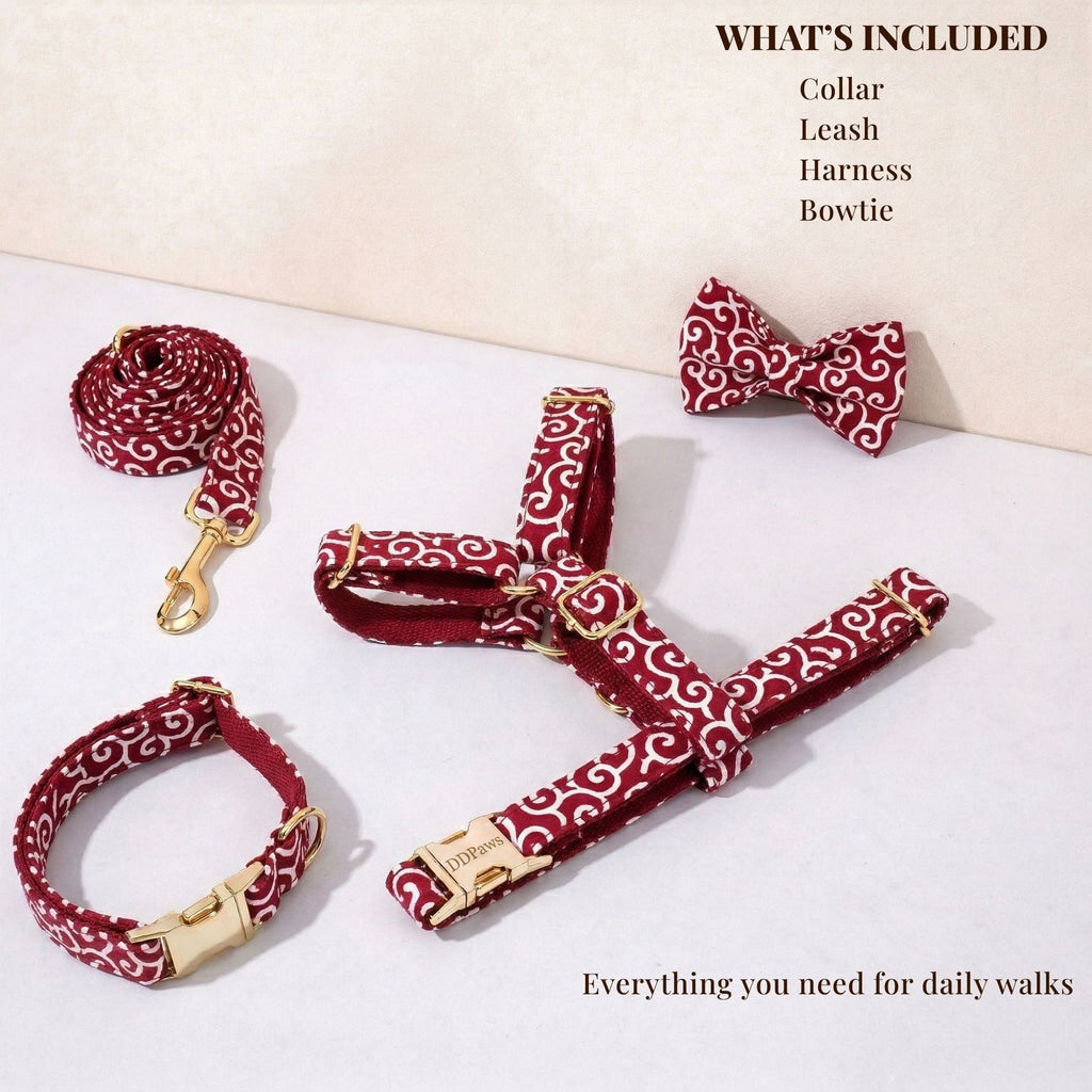 D&D Paws Red Swirl Print Set
