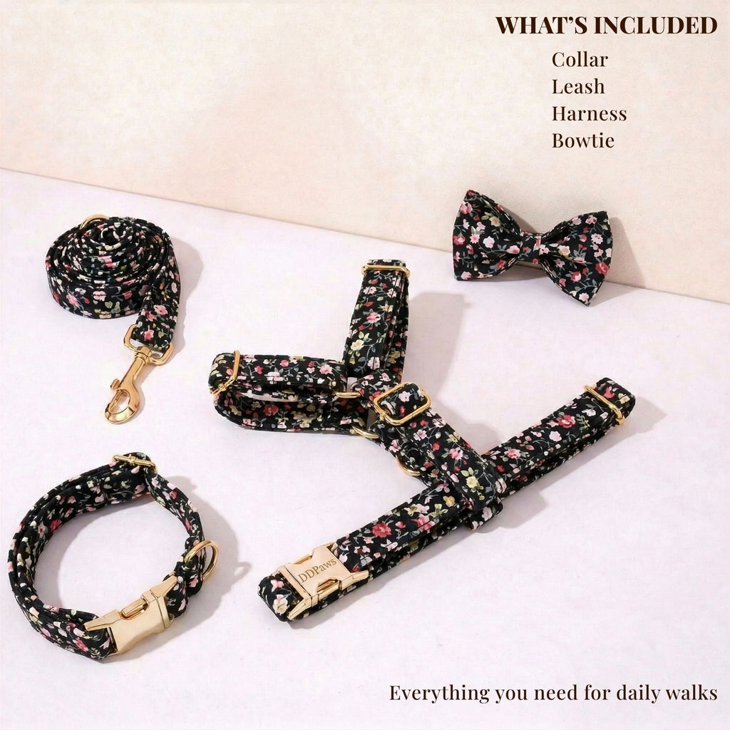 D&D Paws  Midnight Blossom Floral Set
