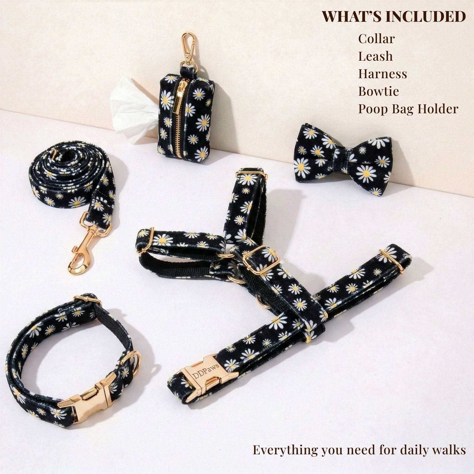 DDPaws  Little Daisy Floral Pattern Set