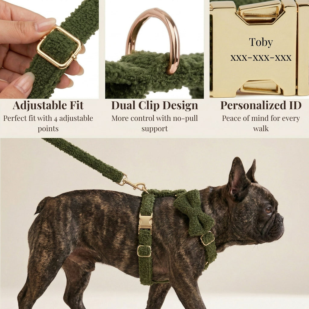 D&D Paws  Cozy Olive Teddy Set
