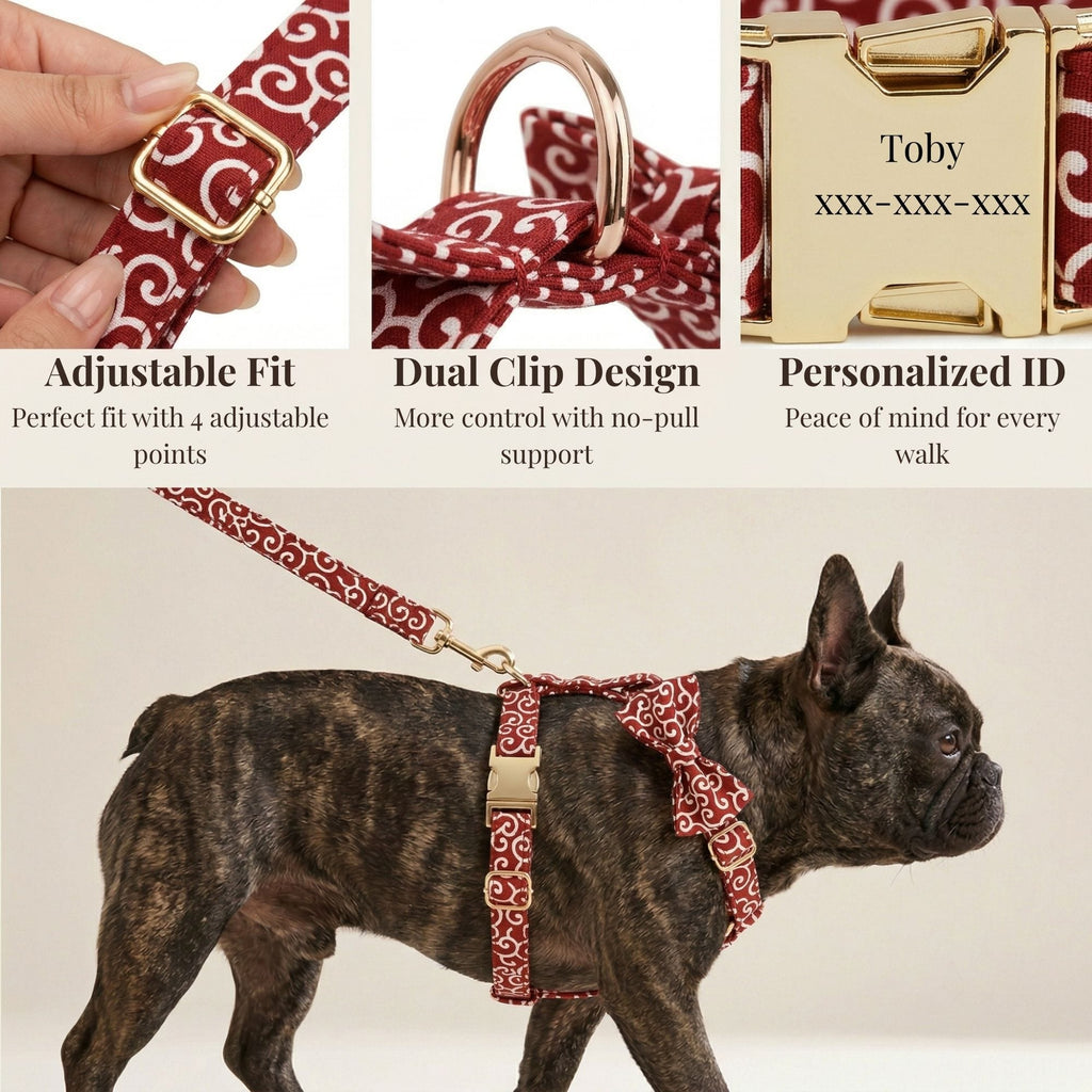 D&D Paws Red Swirl Print Set