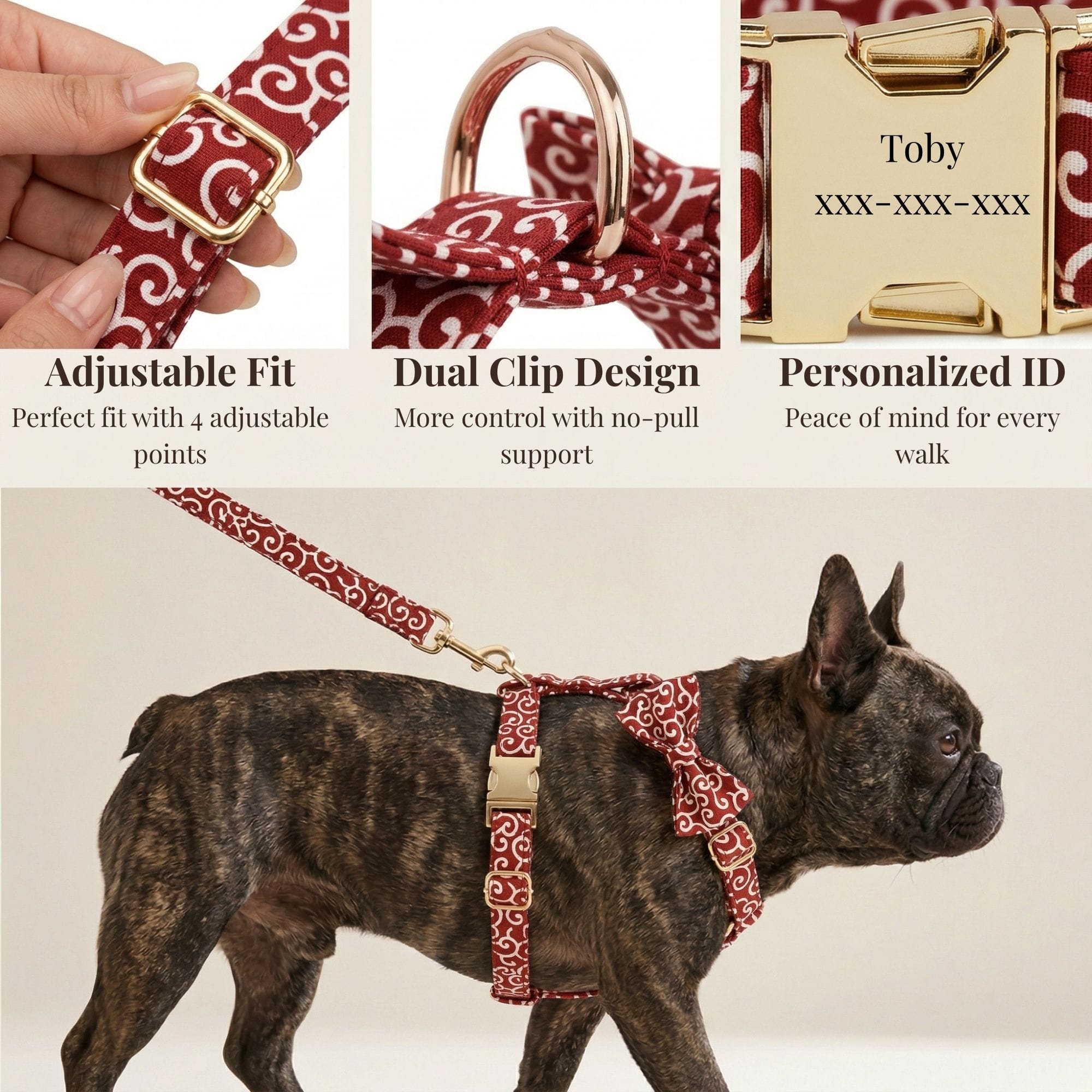 D&D Paws Red Swirl Print Set