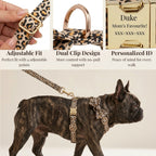 DDPaws Brown Leopard Velvet Set