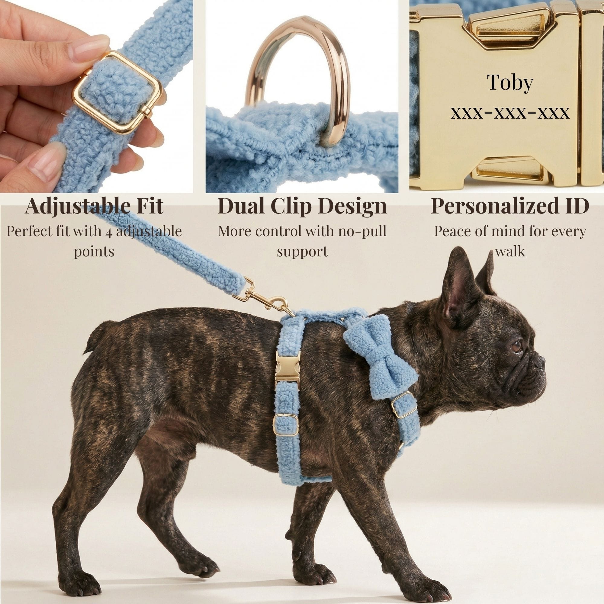 D&D Paws  Light Blue Teddy Set