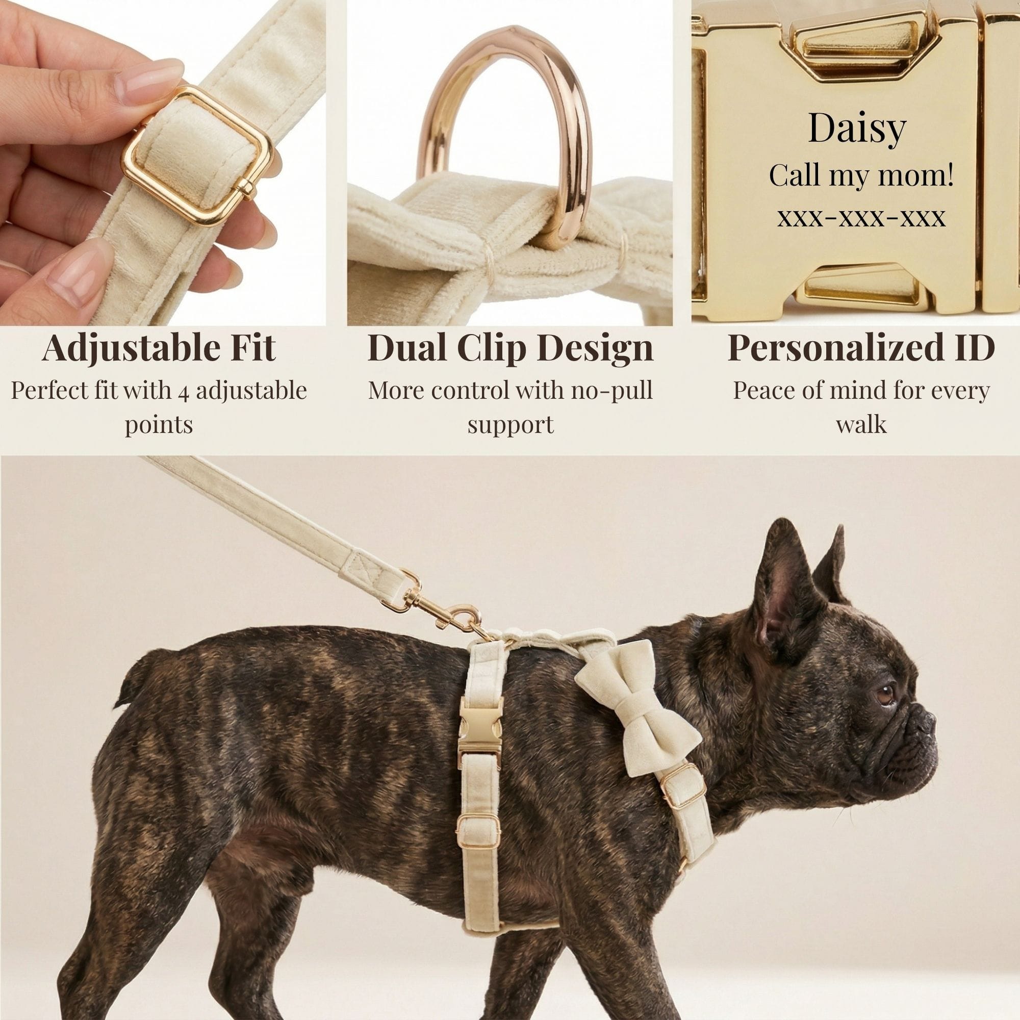 D&D Paws  Milky White Velvet Set