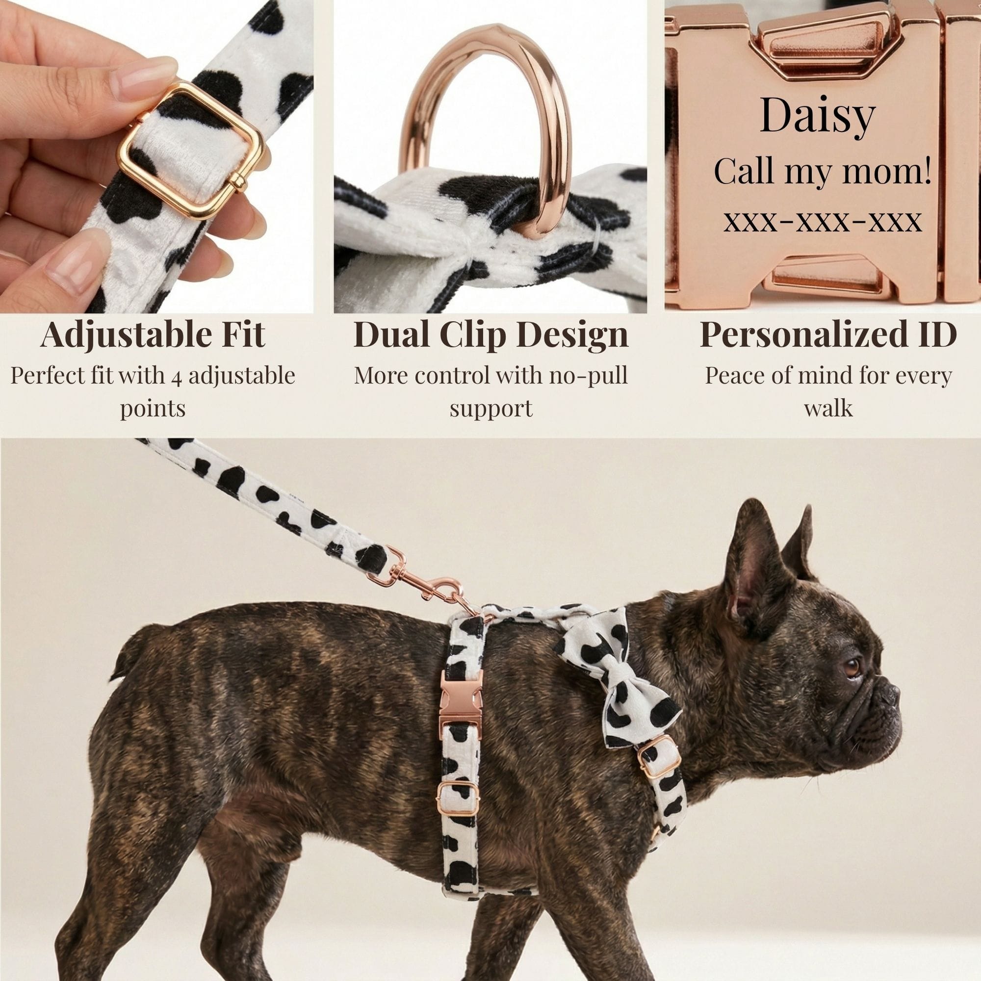 D&D Paws  Gray Lattice Print Set