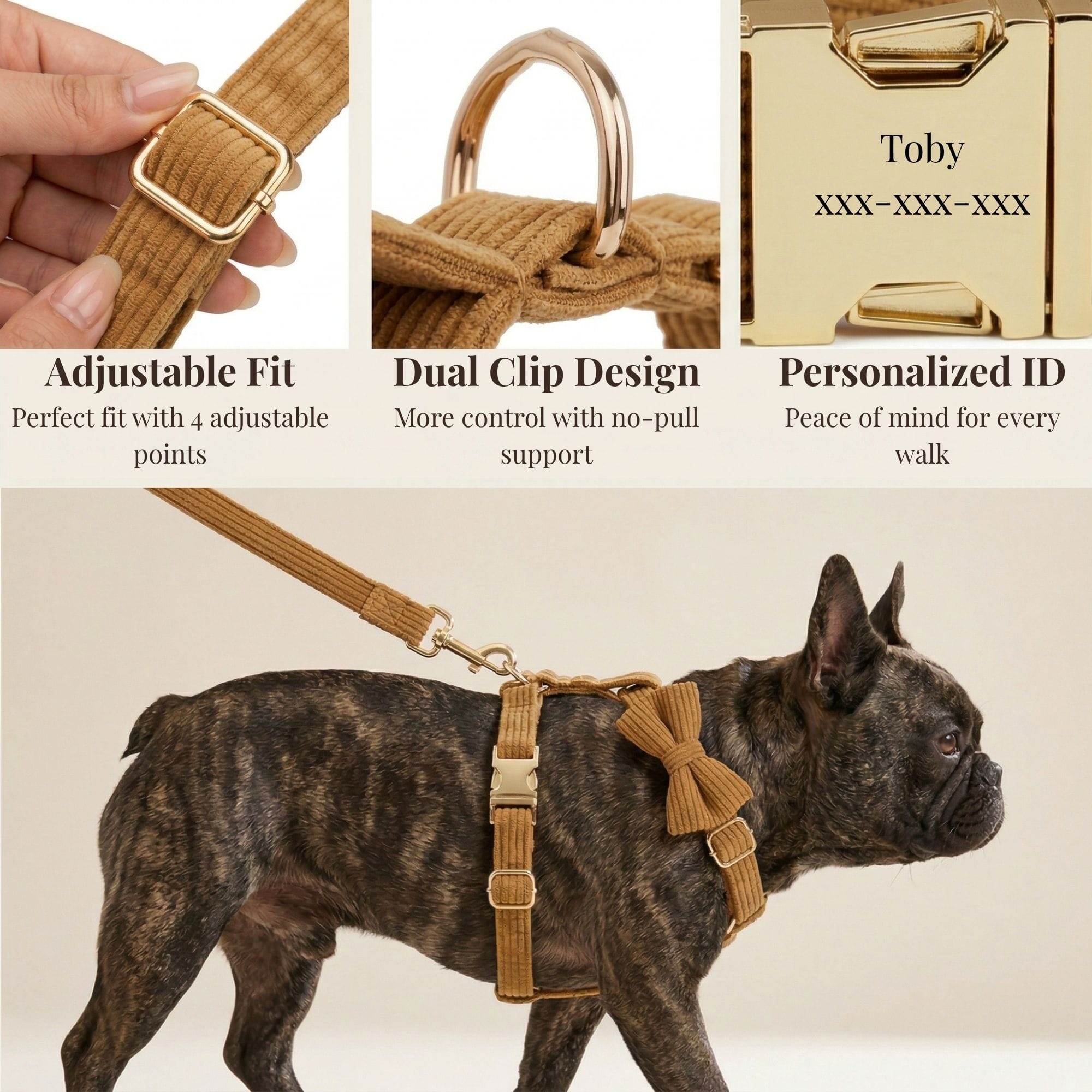 D&D Paws  Caramel Corduroy Set