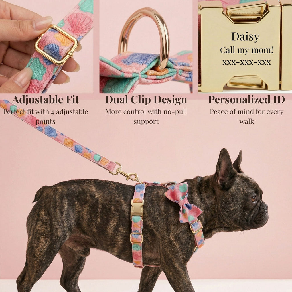 DDPaws  Pink Print Gold Set