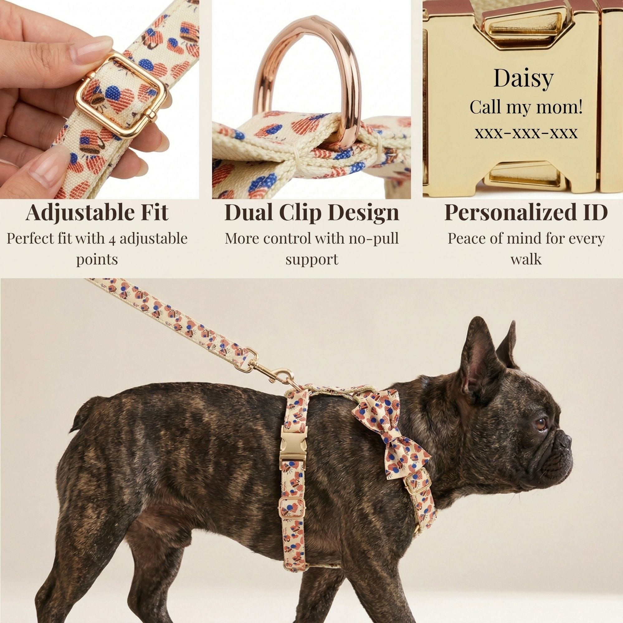 DDPaws  American Flag Print Set