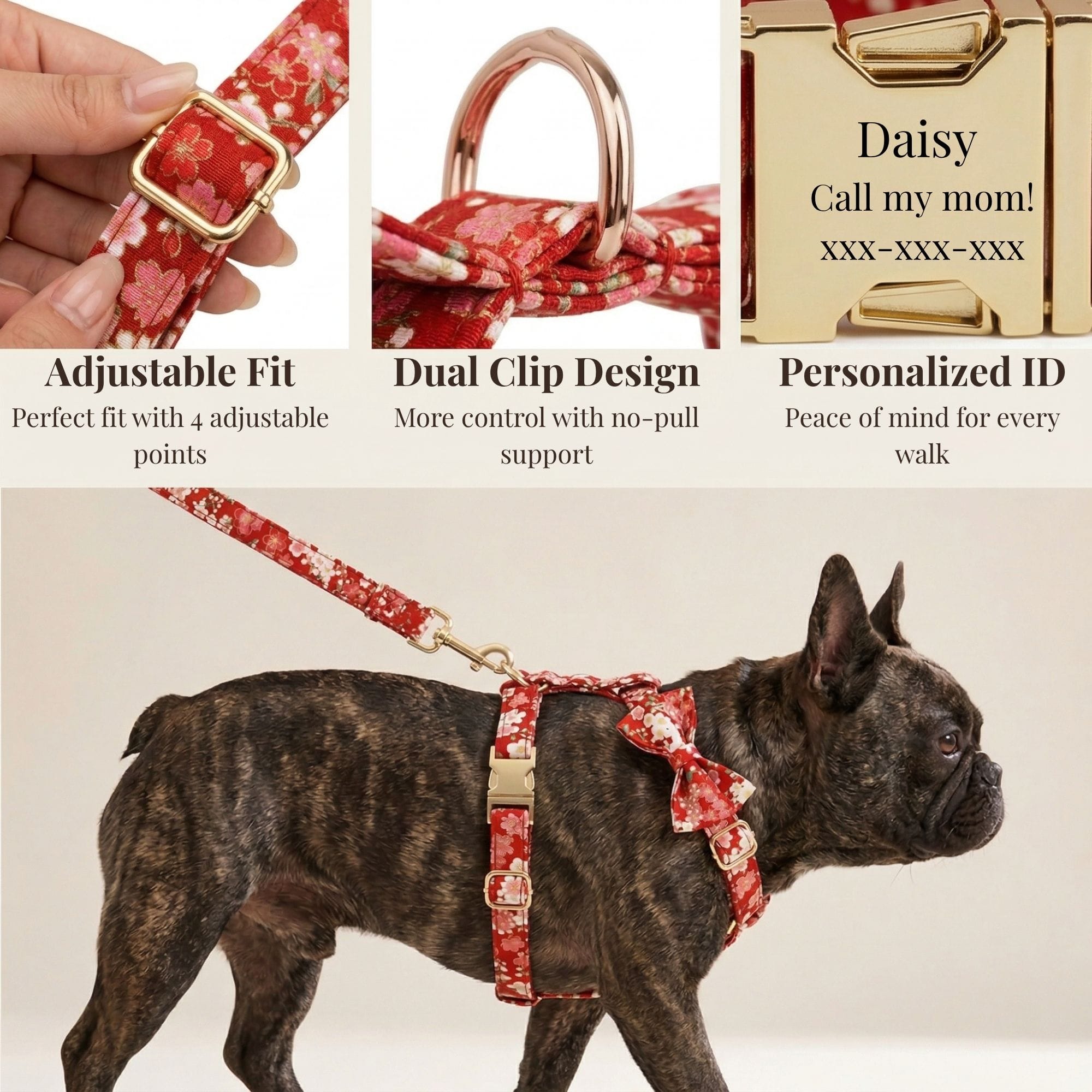 D&D Paws Ruby Bloom Floral Set
