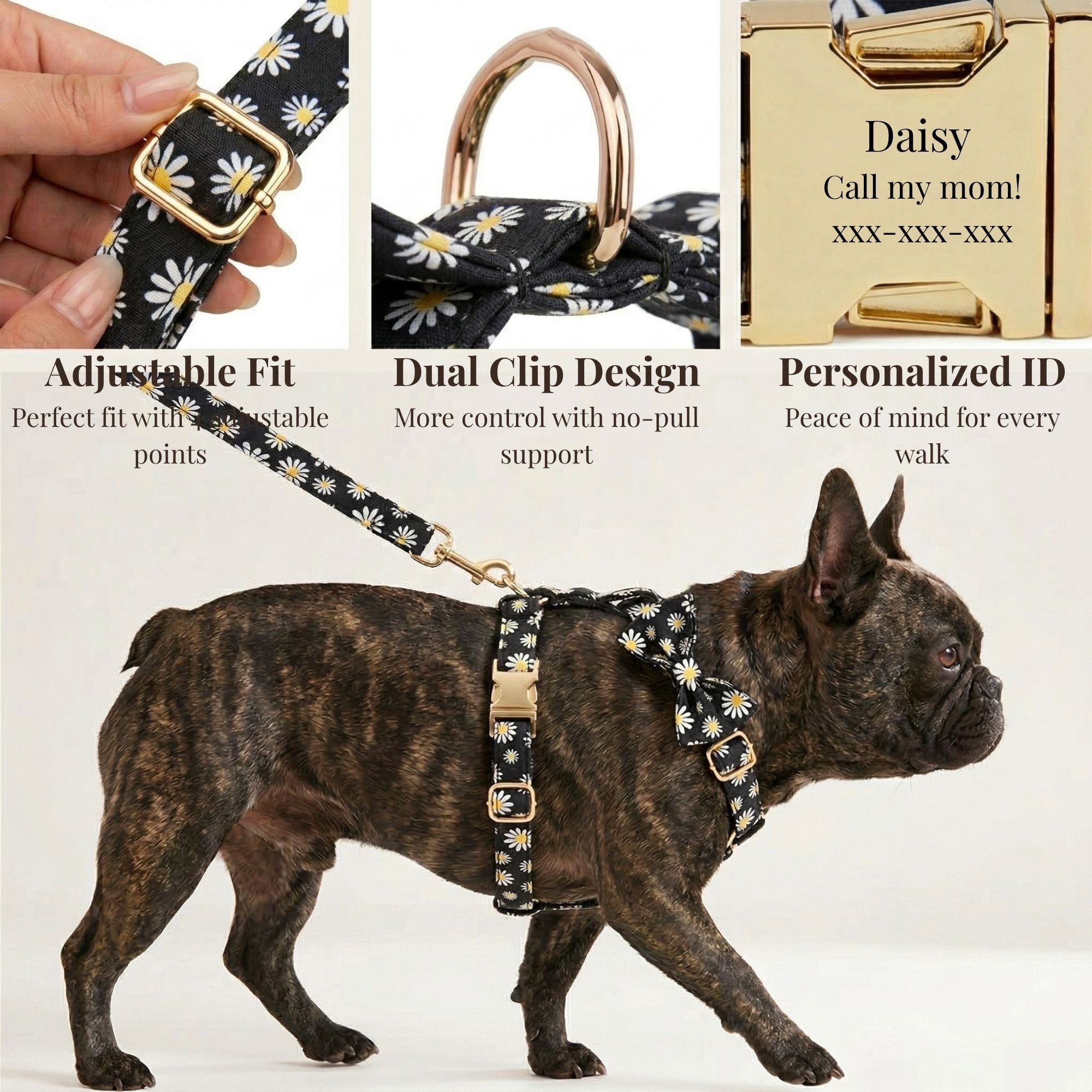 DDPaws  Little Daisy Floral Pattern Set