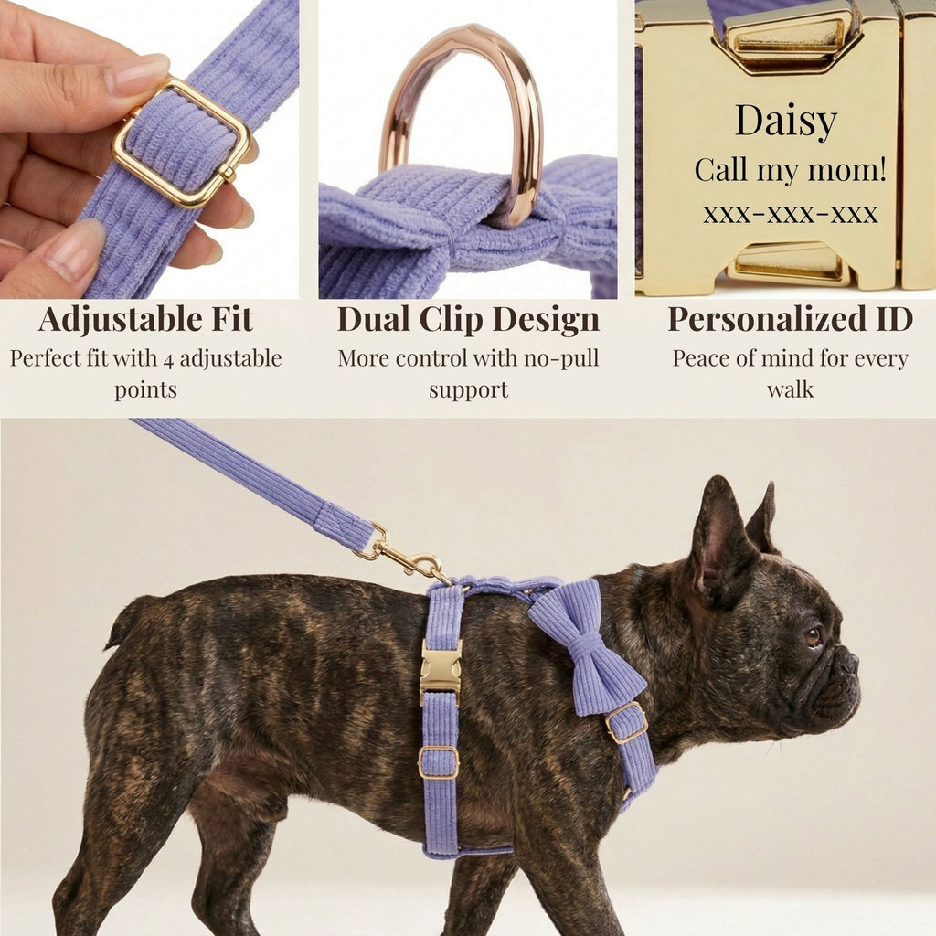 DDPaws  Purple Corduroy Set