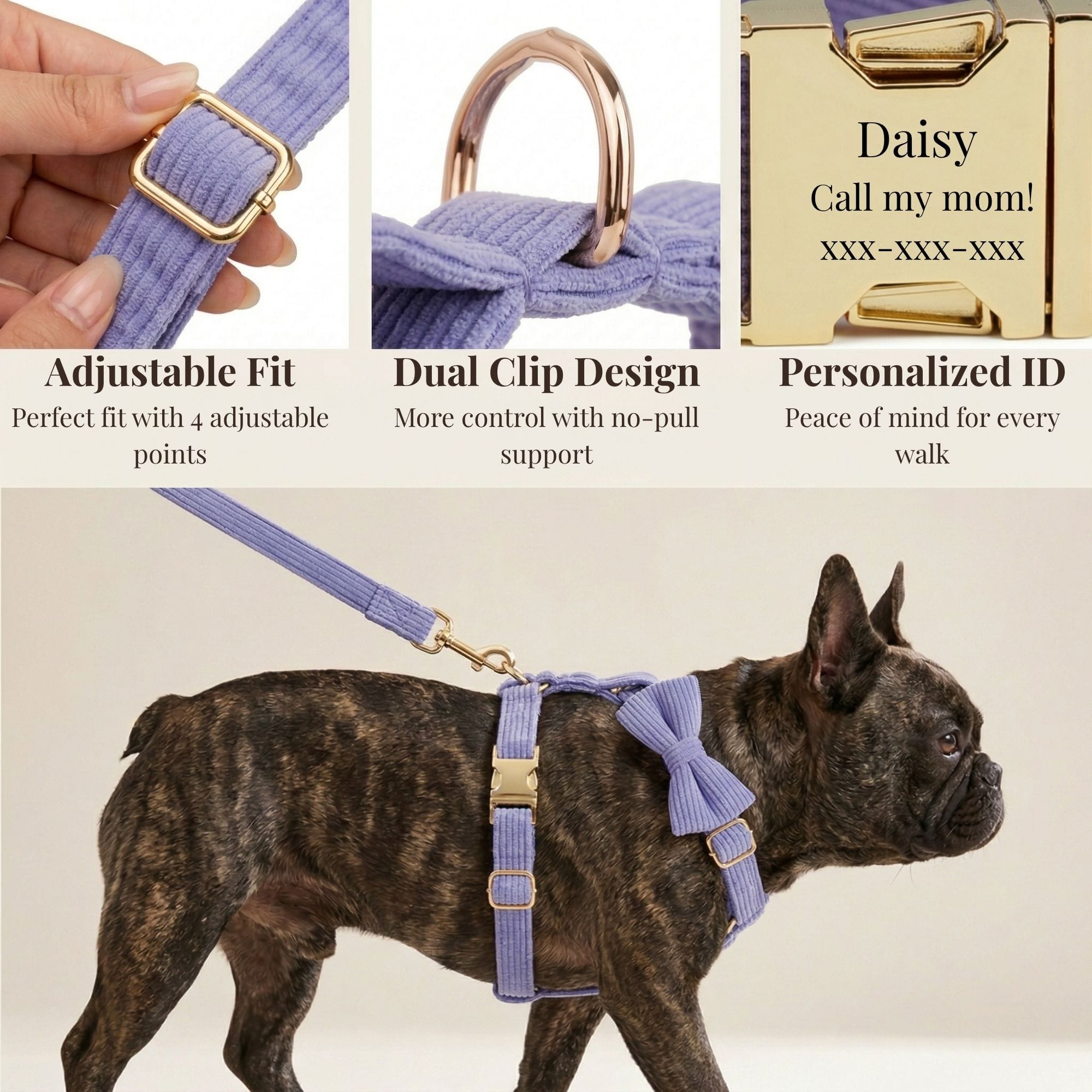DDPaws  Purple Corduroy Set