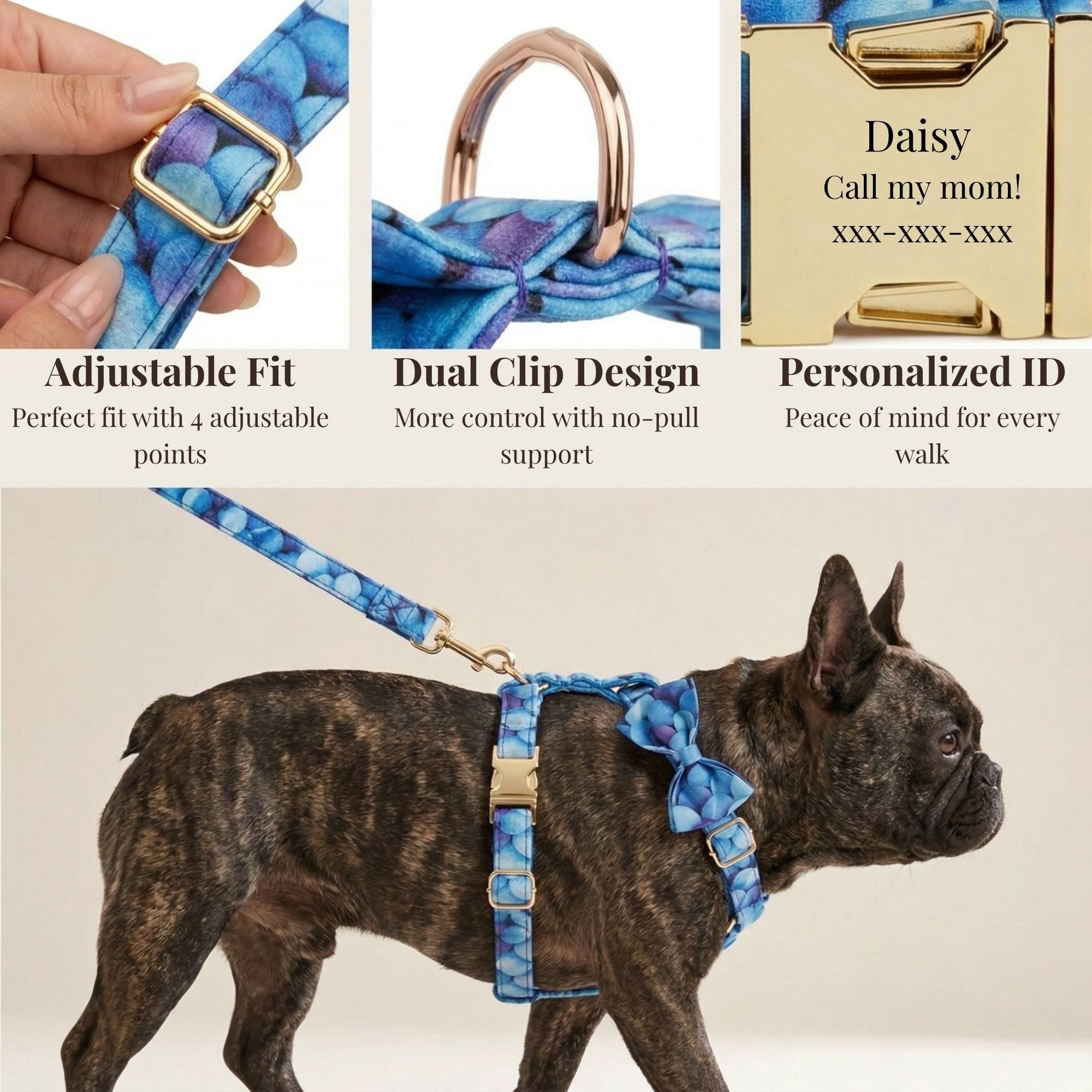 DDPaws  Purple Cotton Printed Set