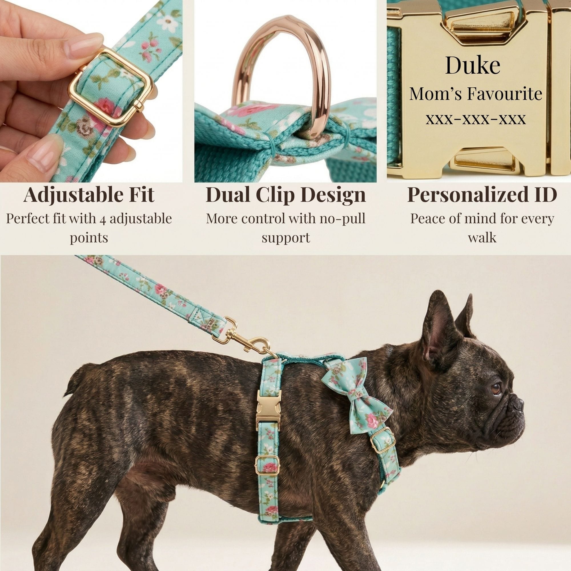 D&D Paws  Blue Blossom Floral Set