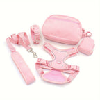 DDPaws  Pink / S Personalized Light Weight Dog Walking Set