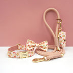 Personalized Cotton Dog Collar Leash Set