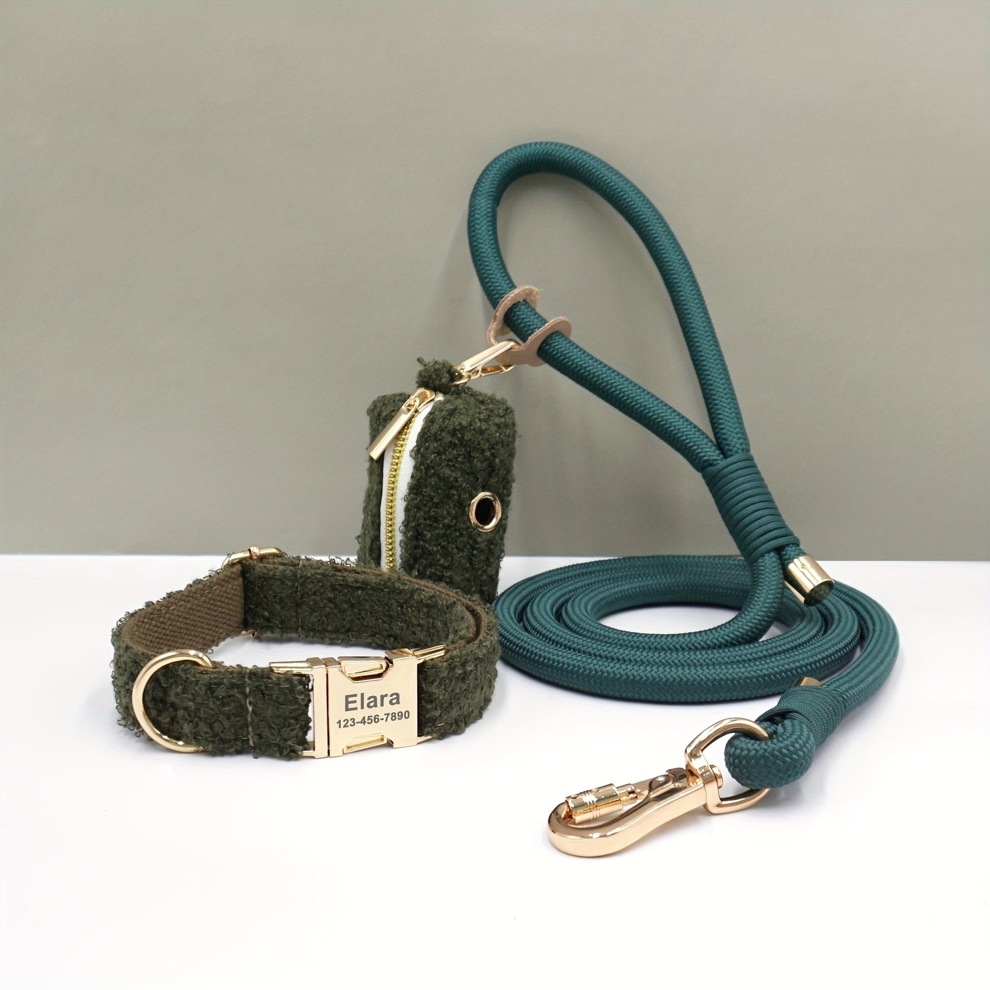 Personalized Teddy Dog Walking Set