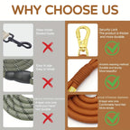 Personalized Light Weight Corduroy Dog Collar Rope Leash Set